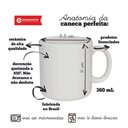 Ver imagem 6 de Caneca Estádio do Vozao 360 Ml Cerâmica Ceara Licenciada Branco
