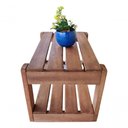 Ver imagem 5 de Mesinha de Centro Rústica de Madeira Maciça Artesanal Cor Madeira