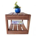Ver imagem 6 de Mesinha de Centro Rústica de Madeira Maciça Artesanal Cor Madeira