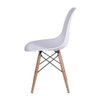 Kit 2 Cadeiras Dkr Eames Polipropileno Base Eiffel Madeira Branca Inovakasa - 2