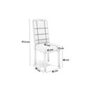 Ver imagem 2 de Cadeira Sala de Jantar 2cad150ea Kit 4 Un Eucalipto/veludo Marrom A033 - Kappesberg