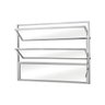 Janela Basculante de Alumínio 3 Seções Soft 60x60cm Branco Mgm - 1