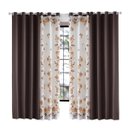 Ver imagem 3 de Cortina Para Sala Florida 3,00x2,50 Marrom Ruanda Sultan
