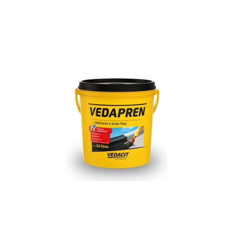 Vedapren 3,6 litros preto Vedacit