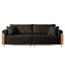 Ver imagem 5 de Sofá Living Fixo 2 Lugares 180cm Courino Pé de Madeira Heitor Preto