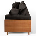 Ver imagem 6 de Sofá Living Fixo 2 Lugares 180cm Courino Pé de Madeira Heitor Preto