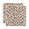 Pastilha de pedra Matisse placa 30x30cm bege Glass Mosaic - 1