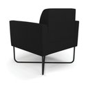 Ver imagem 5 de Poltrona Base X Industrial Preto Marisa Linho D03 - D'Rossi