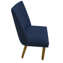 Ver imagem 3 de Kit 06 Cadeiras Para Sala De Jantar Tóquio Pés palito Suede Azul Marinho - D'Classe Decor