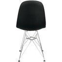 Ver imagem 5 de Kit 2 Cadeiras Estofadas Charles Eames Eiffel Botonê com Pés de Metal Cromado Preto Multicolorido