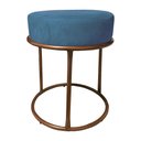 Ver imagem 1 de Puff Banqueta Decorativa Luxe Base de Ferro Cobre Remi Móveis