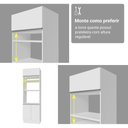 Ver mais imagens de Armário de Cozinha Completa Glamy 9 Portas 3 Gavetas MDP 270cm Branco Madesa
