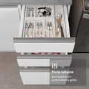 Ver imagem 4 de Armário de Cozinha Completa Glamy 9 Portas 3 Gavetas MDP 270cm Branco Madesa