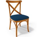 Ver imagem 3 de Kit 04 Cadeiras Para Sala de Jantar e Estar Living Estofada Ávila L02 Suede Azul Marinho - Lyam Lyam