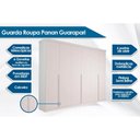 Ver imagem 2 de Guarda Roupa Casal 6 Portas e 6 Gavetas Guarapari Avelã/off White - Panan