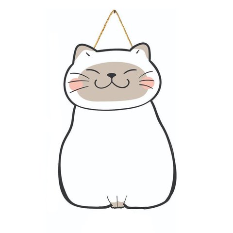 Brinquedo Lousa Animada Gato 40cm em Mdf com Caneta com Apagador +3 Anos Paper Toy