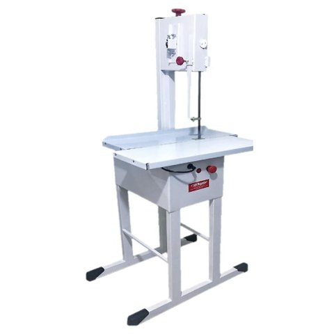 Serra Fita Mesa Móvel Bigolar 2,06m Inox 1/2CV com Gabinete Bivolt