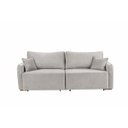 Ver imagem 2 de Sofa Cama 3 Lugares 2,00 m Pé de Madeira Los Angeles: Prata/Veludo