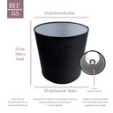 Ver imagem 2 de Cúpula Clássica de Abajur Luminária 15x15x15cm de Tecido Algodão Soquete Nacional Ref 83