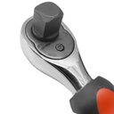 Ver imagem 3 de Catraca Soquete Tipo Toco com Encaixe Duplo 1/4"" e 1/2"" - 0DE - EDA Catraca Soquete Tipo Toco com