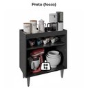Ver imagem 5 de Balcao Aparador Multiuso 2 Portas Bp Alice 71 Cm Eratto Moveis - Preto