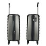 Mala de Viagem de Bordo Roda Giro 360 Grau Rígida Brasil 24x55x34cm Black Gray - 4