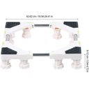 Ver imagem 3 de Suporte Móvel para Máquina de Lavar, Base Móvel para Secadora com Ajuste de Altura, Base Móvel Unive