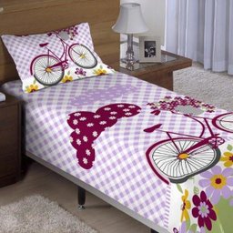 Kit Colcha Solteiro - Bicicleta - Raner 2 Peça - 1