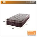 Ver imagem 5 de Colchão Solteiro Detroit Molas Ensacadas Visco Gel Pillow In Marrom