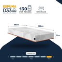 Ver imagem 3 de Colchão Solteiro Ortopédico de Espuma D33 a Vácuo Sonno Full - Lucas Home - Solteiro