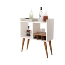Ver imagem 3 de Aparador Moderno para Salas Adega Porta Vinhos Taças Mini Bar Branco