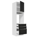 Ver imagem 6 de Torre Quente Madesa Lux 60 cm 1 Porta 3 Gavetas Branco/Preto