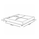 Ver imagem 4 de Cama Casal King Japonesa Pés Madeira 209cm Firenze Bouclé Off White - Nexta Casa