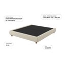 Ver imagem 3 de Cama Casal King Japonesa Pés Madeira 209cm Firenze Bouclé Off White - Nexta Casa