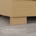 Ver imagem 6 de Guarda-Roupa Casal 6 Portas 6 Gavetas com Pés 100% MDF Órion Plus Marrom/Jequitiba