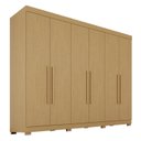 Ver imagem 2 de Guarda-roupa Casal 6 Portas 6 Gavetas com Pés 100% Mdf Órion Plus