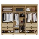 Ver imagem 4 de Guarda-roupa Casal 6 Portas 6 Gavetas com Pés 100% Mdf Órion Plus