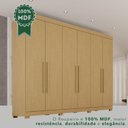 Ver imagem 7 de Guarda-roupa Casal 6 Portas 6 Gavetas com Pés 100% Mdf Órion Plus