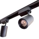 Ver imagem 3 de Kit 5x Spots com Trilho 1,5M Eletrificado 7W Preto - Branco Quente