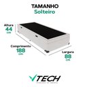 Ver imagem 5 de Cama Box Baú Solteiro Bravus Estrutura Madeira Branco Vtech