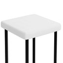 Ver mais imagens de Kit 02 Banquetas Alta Bar Cozinha Sala de Jantar Preto Stella L02 Facto Branco - Lyam Decor