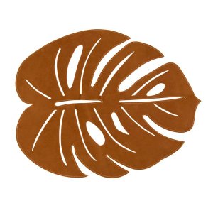 Jogo Americano Sousplat Folha Avulso Copa e Cia -Leaf Caramelo
