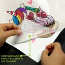 Ver imagem 3 de Adesivo de Parede Unicornio com CupCake-Pequeno 48x64cm