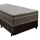Ver imagem 2 de Cama Box Suede Solteiro + Colchão Sereneprime Molas Ensacadas 88x188x65 Preto