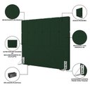 Ver imagem 7 de Cabeceira Casal 140cm Bouclê Estofada Design Moderno para Quarto Linea