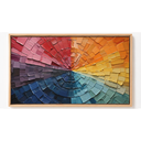 Ver imagem 2 de Quadro Decorativo N°57 115x70cm - Panorâmico Abstrato - Impasto Espatulado - Rollflex