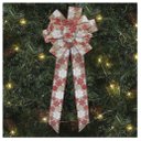 Ver imagem 1 de Enfeite Árvore Natal Laço Decorado Flocos De Neve 78 Cm