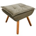 Ver imagem 1 de Puff Decorativo Opala Suede Marrom Rato