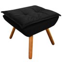 Ver imagem 1 de Puff Decorativo Opala Suede Preto