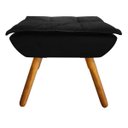 Ver imagem 2 de Puff Decorativo Opala Suede Preto